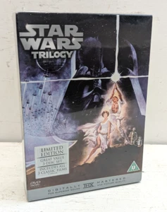 STAR WARS - Original Trilogy - THX 3 Disc Wide-screen Box Set DVD New - Sealed - Foto 1 di 3