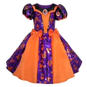 NWT Disney Minnie Mouse Witch Costume Dress KIDS SZ 9/10 - Picture 1 of 1