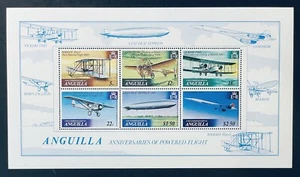 ANGUILLA ANNIVERSARIES OF POWERED FLIGHT STAMPS 1979 MNH CONCORDE AIRPLANE - Picture 1 of 1
