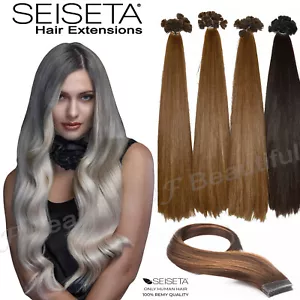 Hair Extensions Cheratina SEISETA Capelli Veri Naturali 25 ciocche Remy 2003vn - Zdjęcie 1 z 34