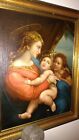 Period Attributed Raphael Sanzio Madonna & Child John Baptist Old Mast99
