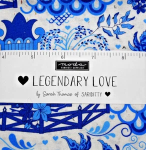MODA  FABRICS "LEGENDARY LOVE" BY SARAH THOMAS  CHARM PACK  BTCP - Picture 1 of 1
