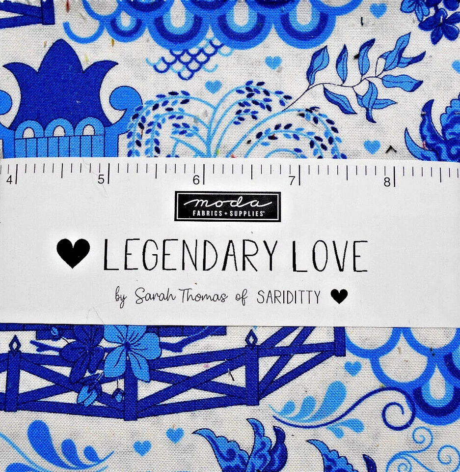MODA  FABRICS "LEGENDARY LOVE" BY SARAH THOMAS  CHARM PACK  BTCP - Image 1 of 1