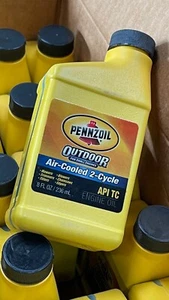Pennzoil 2 Zyklus Öl für luftgekühlte Motoren - NEU Kiste mit 24 8oz Flaschen - Bild 1 von 3