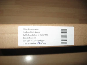 Paul Auster Signed Numbered slipcased Baumgartner 1st x/145 new New York Trilogy - Picture 1 of 8