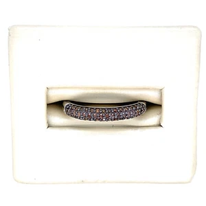 Silver Ring with 0.25ctw of natural red diamonds - Picture 1 of 3