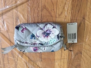 Vera Bradley Iconic Mini Cosmetic Makeup Bag Pouch Park Stripe NWT $35 - Picture 1 of 2