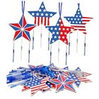 12 Pack Star Wind Chime Kit For Kids Make You Own Patriotic Star Colorful Satr