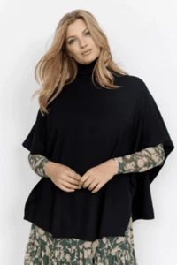 Soya Concept Bella 4 Poncho - Schwarz - Einheitsgröße UVP 48£ - Bild 1 von 4