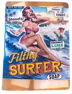 Filthy Surfer BAR SOAP Coconut Lime Grapefruit NATURAL Onolicious Citrus Choke - Picture 1 of 1