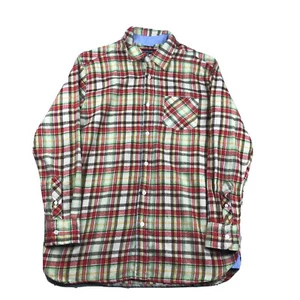 Bogari Shirt Mens Medium Multicolored Plaid Flannel Button Down Long Sleeves - Picture 1 of 9