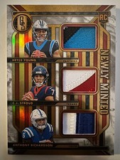 2023 Gold Standard Newly Minted Young/ Stroud/ Richardson RC Patch White Gold/49
