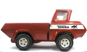 Vintage Tonka selten Bronze gepresster Stahl Metall Bauernhof Pferd Pick-up Truck 8 1/2" - Bild 1 von 21