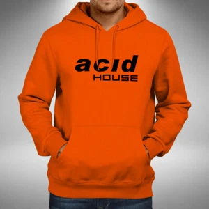 Acid House Adult Hoodie Old Skool Retro Rave Dance Music Lover - Picture 1 of 4