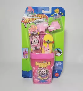 HOT WHEELS Skate - Finger Board 2 Pack - Bubble Hop Bunny w/ Case -Mattel -New - Picture 1 of 2