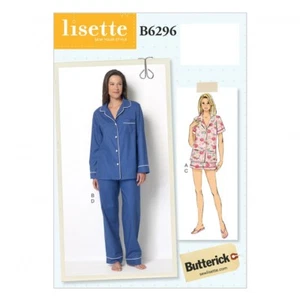 Butterick Damen leicht zu nähen Muster 6296 Pyjama-Tops, Shorts & Hose (Bu... - Bild 1 von 7