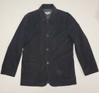 Ermenegildo Zegna poliester 4 guziki czarny płaszcz kurtka rozmiar XL/54 NWD 995 USD Włochy