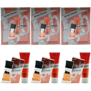 Bruno Banani MAGNETIC WOMAN Gift Set 3 x 30ml Eau de Parfum + 50ml Shower Gel - Picture 1 of 1