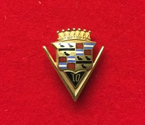 Cadillac 10 Jahre Service Reverskrawatte Pin Abzeichen 10K Gold selten - Bild 1 von 8