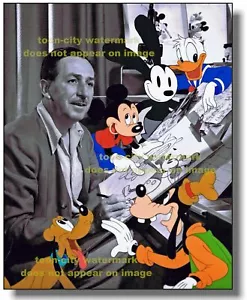 ⭕ Quadro Walt Disney anni 50 Topolino Paperino Pippo Oswald Pluto - Foto 1 di 6