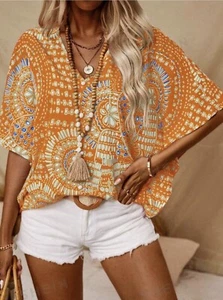 Boho Fall Shirt. Size Medium (6) - Bild 1 von 1