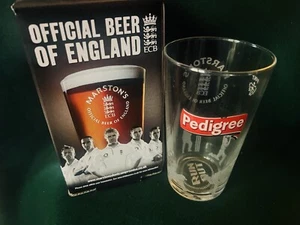 Pedigree Martens official cricket engraved pint glass new boxed father’s Day  - Picture 1 of 20