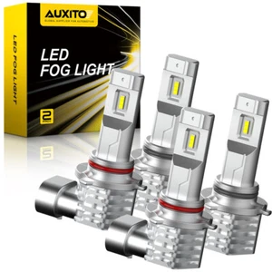 AUXITO 4X 9005 HB3 9006 HB4 LED High Beam Fog Light 6500K Foglight Bulbs White - Picture 1 of 10