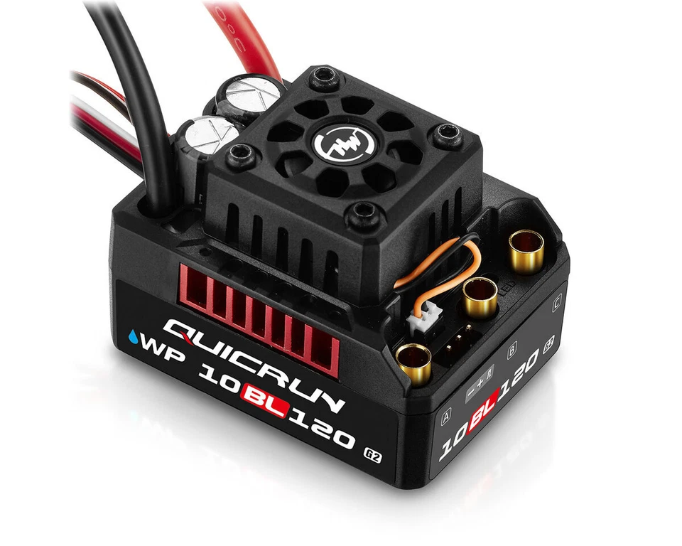Hobbywing HW30107200 QuicRun WP10BL120 G2 Brushless Regler 120A 2-4s