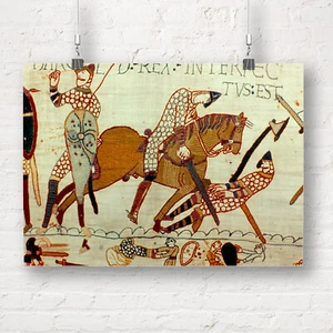 Bayeux Tapestry: Death of Harold. Fine Art Print/Poster - Picture 1 of 1