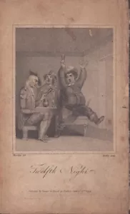 Stampa antica - Shakespeare - dodicesima notte - 1799 - Foto 1 di 1