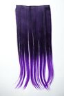 Extension Hair Clip-In 5 Clip Smooth Bi-Coloured Ombre Purple 23 5/8in Long