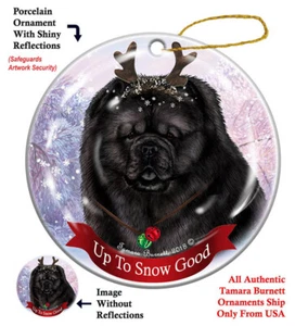 Up to Snow Good Ornament - Black Chow Chow - Picture 1 of 1