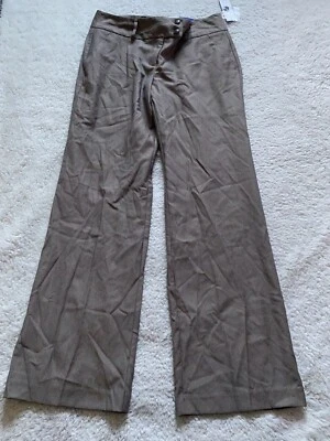 Apt.9 Stretch Women Size 10 Straight Mid-Rise Brown Pants (C23) - Image 1 of 4