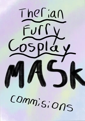 Therian Furry Cosplay Mask Customizable Commissions Available - Feline ONLY - Image 1 of 4