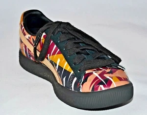 Puma Classic Natural Sneaker Boys/ Girls Little Kids1.5C Black White Red Brown - Picture 1 of 6