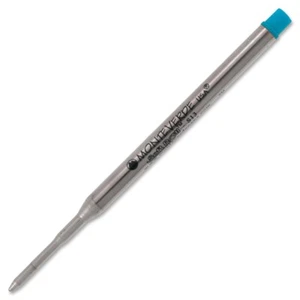 Monteverde Soft Roll Ballpoint Pen Refill in Turquoise - Medium Point - NEW - Picture 1 of 2