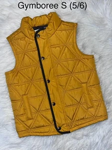 Gymboree Moto Boss Yellow Quilted Vest Size S (5/6) - Picture 1 of 4
