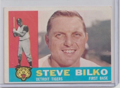 1960 Topps - Steve Bilko #396 Rare Old US Vintage Baseball Collection Card NICE! - Image 1 of 2