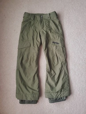 Pantalones de Snowboard BURTON The White Collection Juvenil Medianos DRYRIDE Verde Ejército Foto 1 de 4