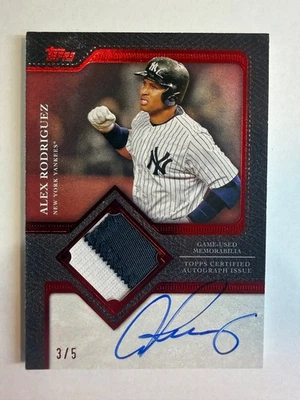 2025 Topps Series 2 Flagship Alex Rodriguez Red Auto /5 🔥 - Image 1 of 2