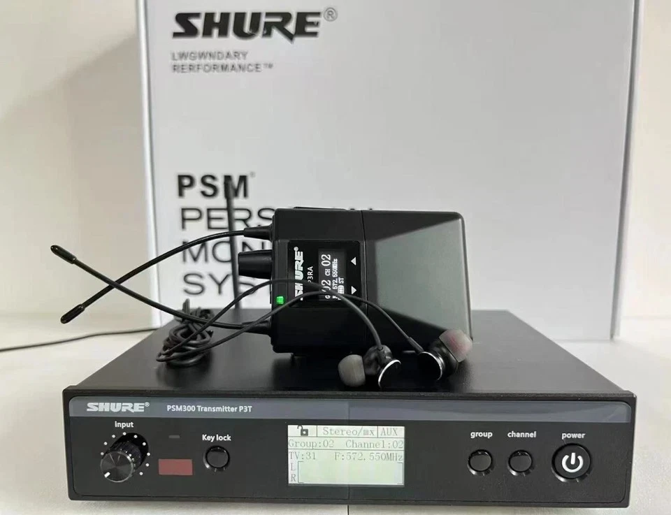 Shure P3TRA215CL-G20 PSM300 Wireless Stereo Personal Monitor System US New - Image 1 of 4