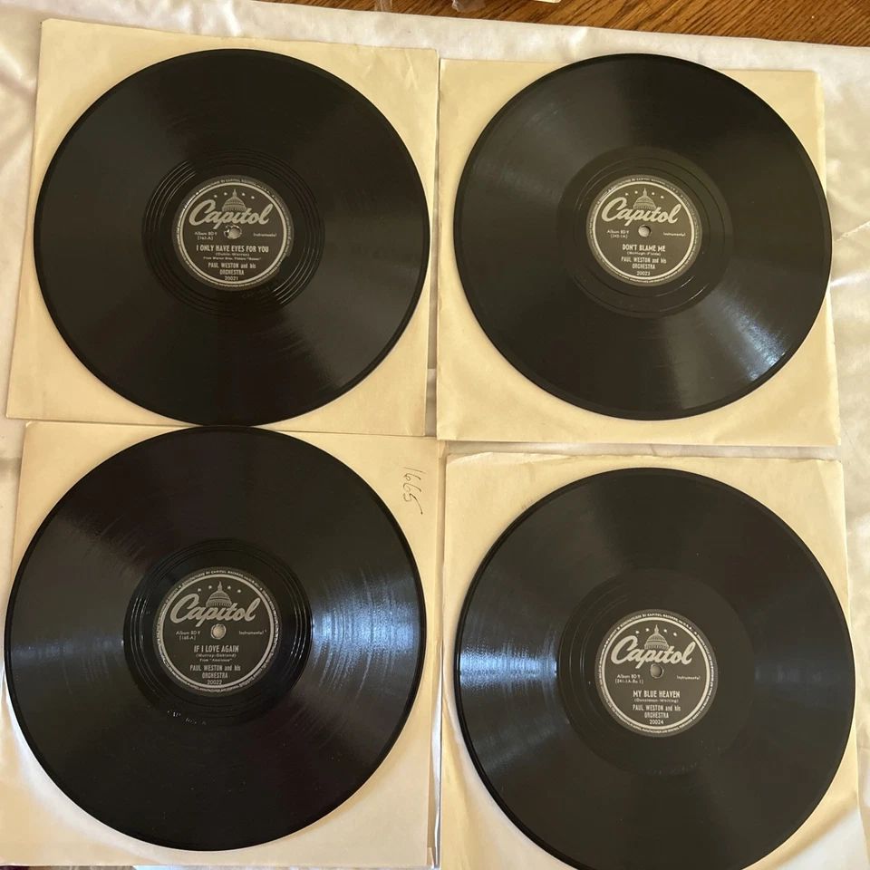 4-Paul Weston I Only Have Eyes For You/So Beat My Heart Capitol 20021/22/23/24 E Foto 1 de 4