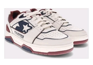 Starter Fastbreak Low weiß/blau/rot Herren #10,5 Basketball Leder Schuhe 43010224 - Bild 1 von 8