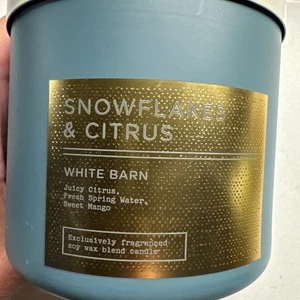 *NEU* SNOWFLAKES & CITRUS 3 Docht KERZE ~ Bath & Body Works - Bild 1 von 4