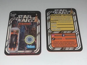 Matt Robinson Anchor Tattoo Star Wars Kenner Trading Card Style Business Card - Picture 1 of 2