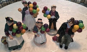 5 Royal Doulton Balloon Sellers One Signed - Bild 1 von 13