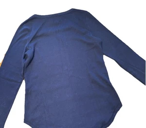 Sunday by Godske Damen Pullover dunkelblau gerippt Knöpfe Größe M - Bild 1 von 5