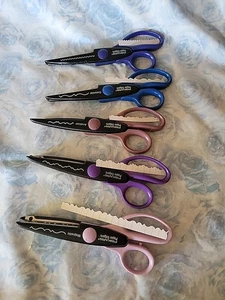 Fiskars Paper Shapers Edgers Decorative Edge Scissors Scrapbooking Lot of 5 - Picture 1 of 12