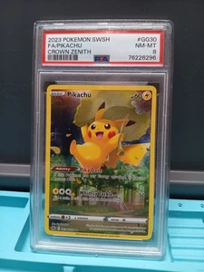 2023 Pokemon SWSH Crown Zenith Pikachu Galarian Gallery #GG30/GG70 NM-MT PSA 8 - Picture 1 of 1