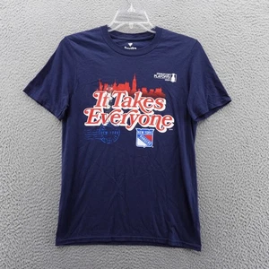 Fanatics New York Rangers NHL Playoffs 2022 Navy Blue TShirt Mens NEW - Picture 1 of 11